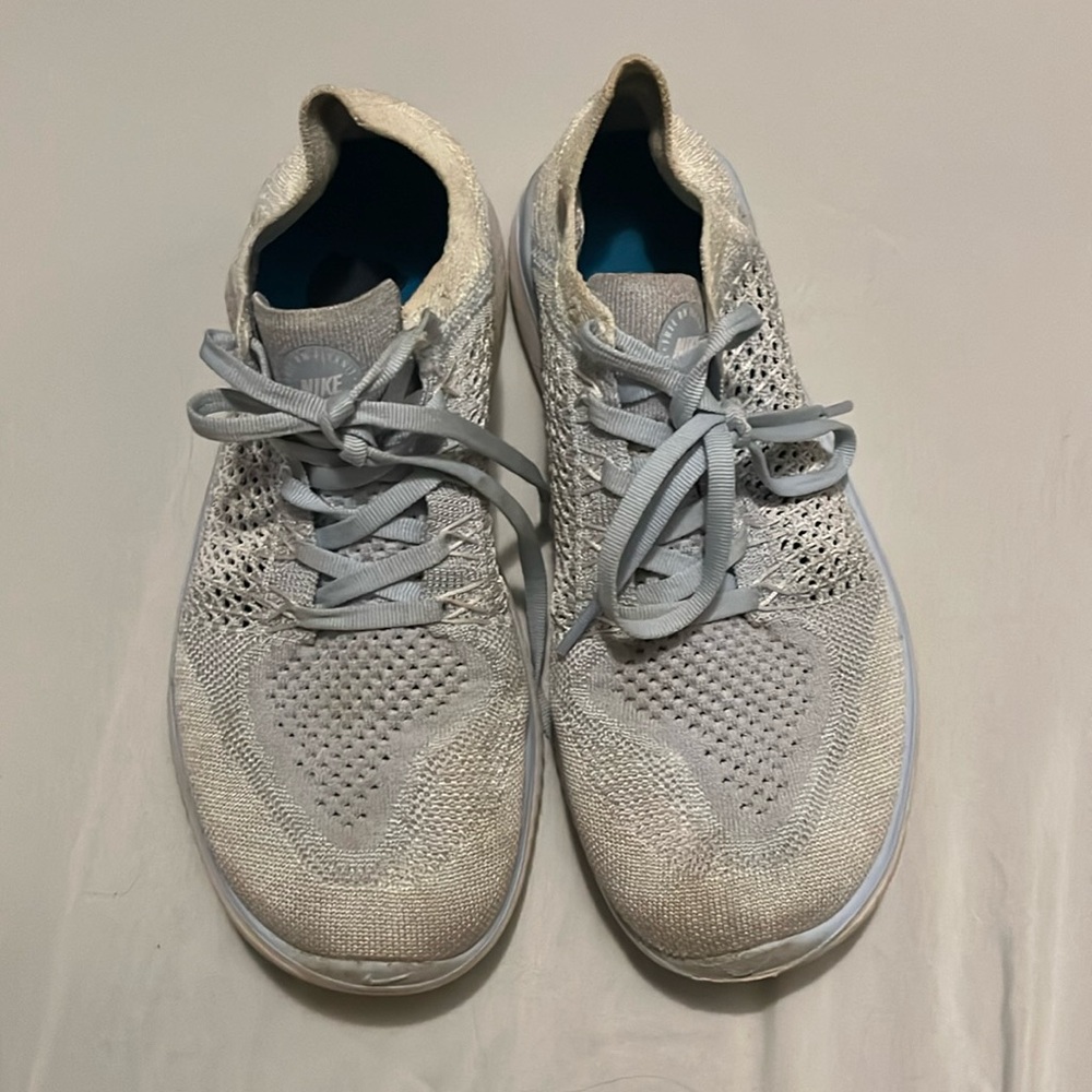 Ice blue Nike sneakers